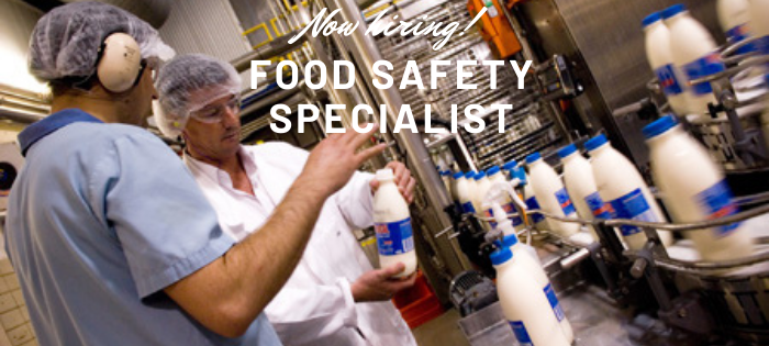 Now Hiring Food Safety Specialist Kestrel Tellevate LLC